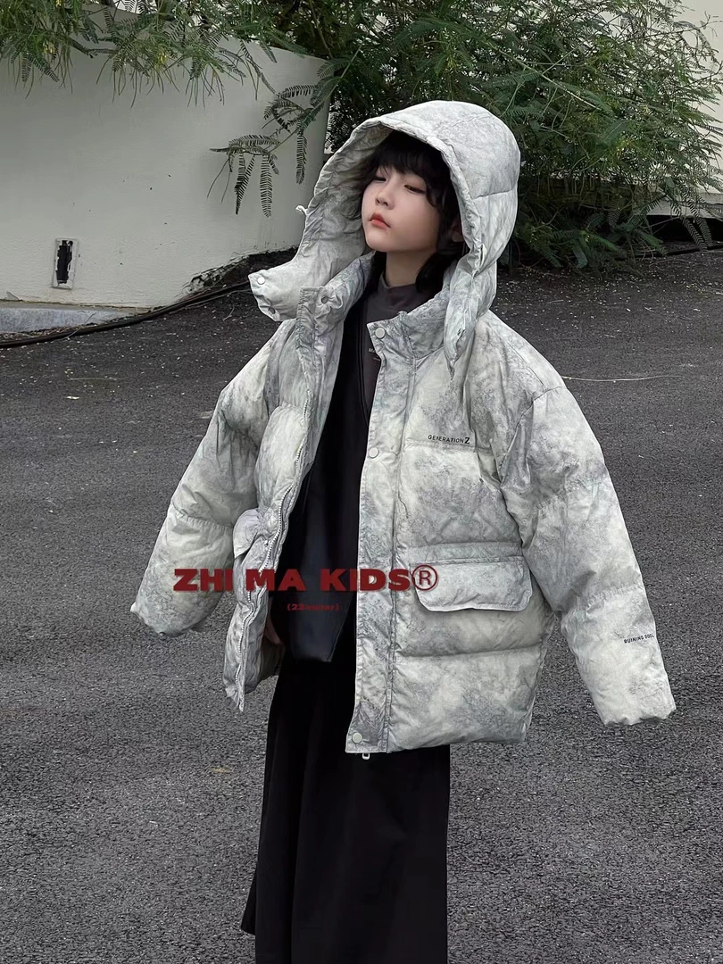 儿童外套羽绒服印花羽绒服