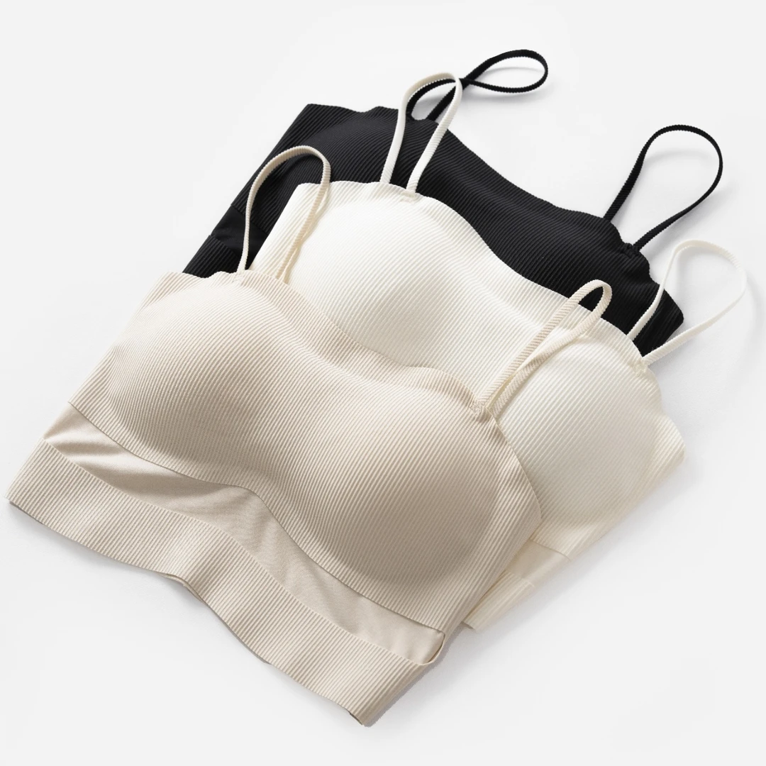 YINGMU夏款螺纹无痕细肩带美背2920