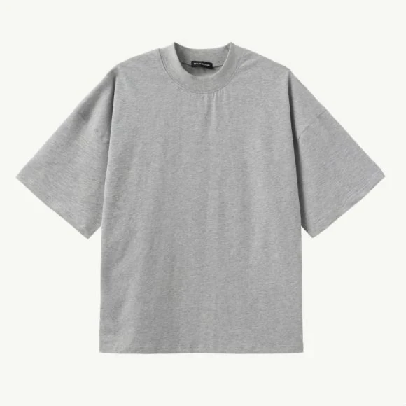 SKY GOLDEN 2025S/S纯棉高织落肩宽松T恤