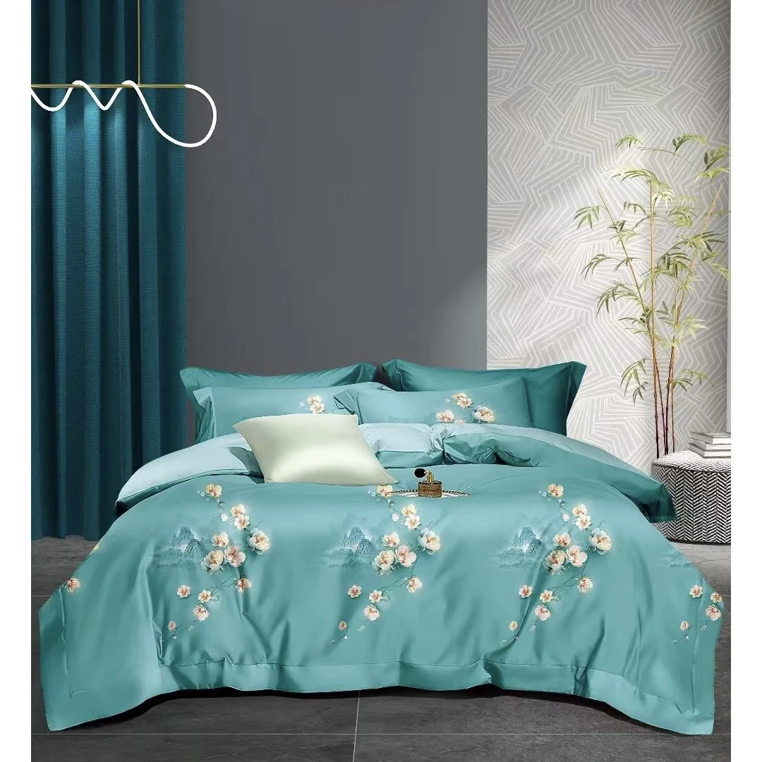 百支数码贡缎1684《水墨丹青》2.5米绿