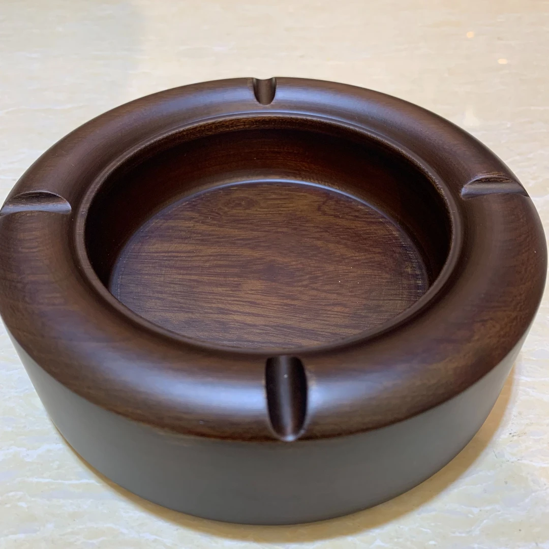 福袋专属实木红木家居客厅卧室实用烟灰｜缸 16*16*4cm现代古典