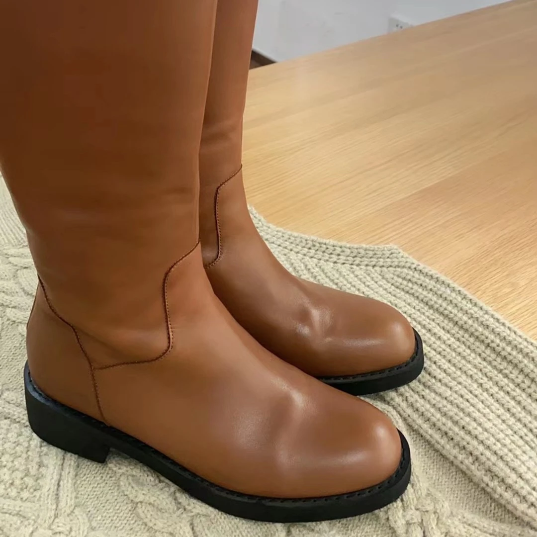 时尚百搭高筒靴子