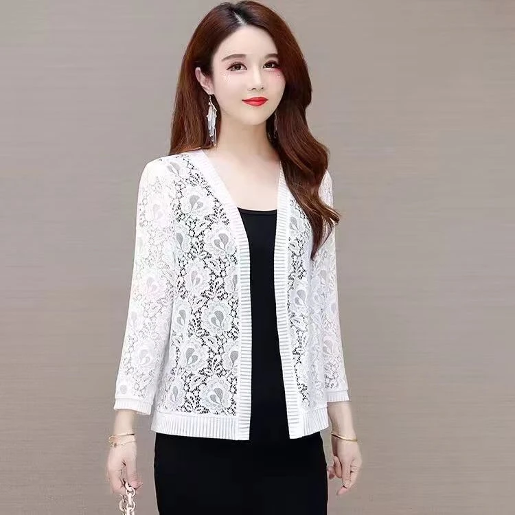 披肩女款爆款2023新款蕾丝小披肩洋气夏季上衣高档防晒衣妈妈夏装