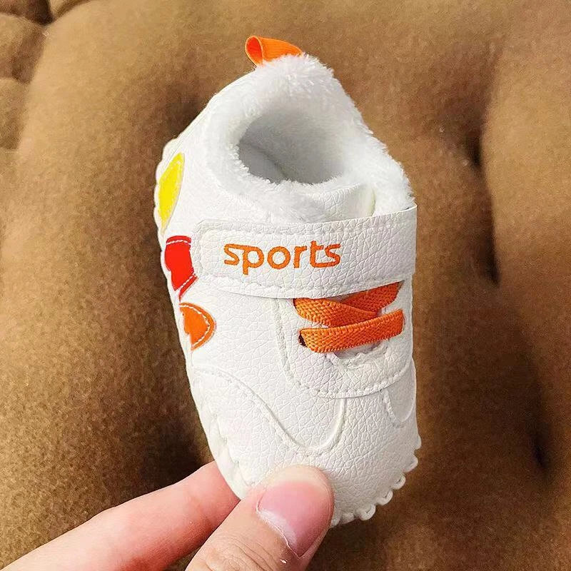 秋冬男女宝宝0-1岁3-6-12七八个月婴幼儿加绒加厚保暖防滑学步鞋