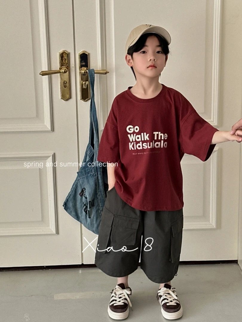MST恤连衣裙夏季儿童防晒百搭潮流碎花时尚纯棉外套套装女童夏款