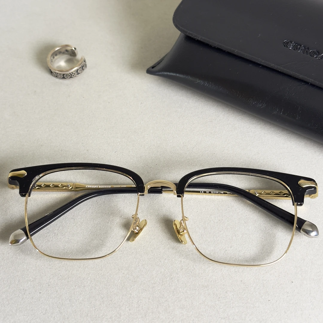 经典款斯文半框眼镜｜纯钛超轻眼镜框可配度数网红经典潮流