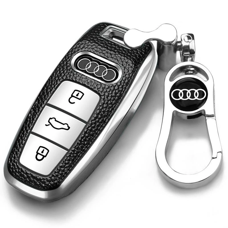 22/2023款奥迪Q7钥匙套新Q7汽车用锁匙保护壳高档改装钥匙包男女1