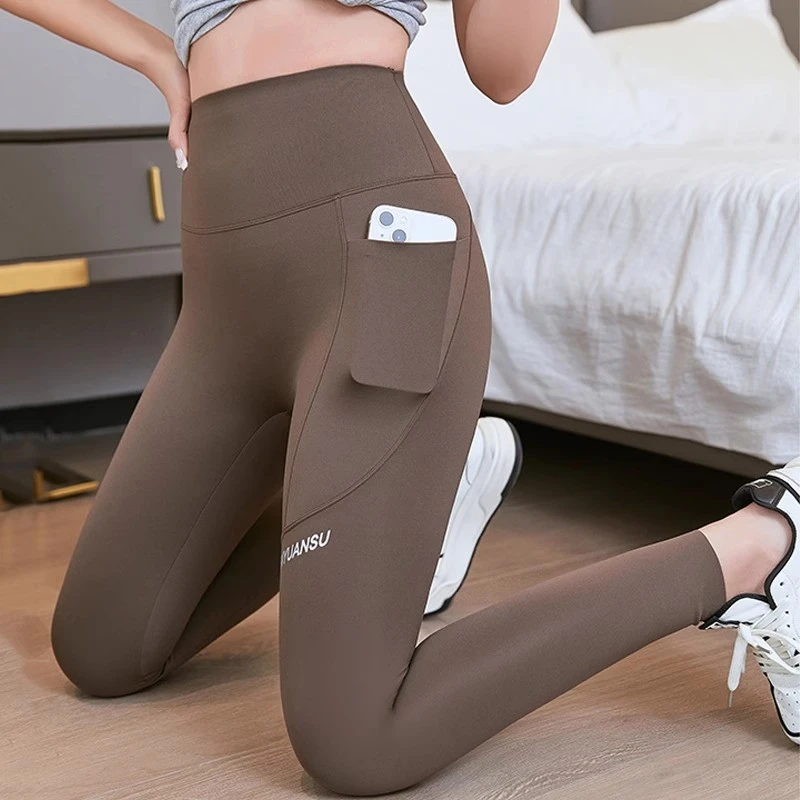 大码口袋打底鲨鱼裤女夏季200斤收腹提臀外穿薄款健身瑜伽骑行裤