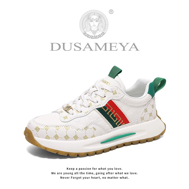 DUSAMEYA/杜莎米娅春季透气休闲包底鞋 轻奢时尚百搭厚底情侣鞋