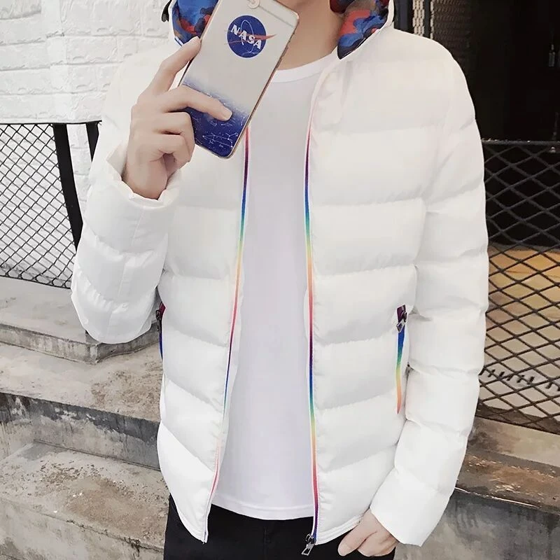 23新款羽绒服冬季新款男士羽绒棉服青少年韩版修身连帽羽绒