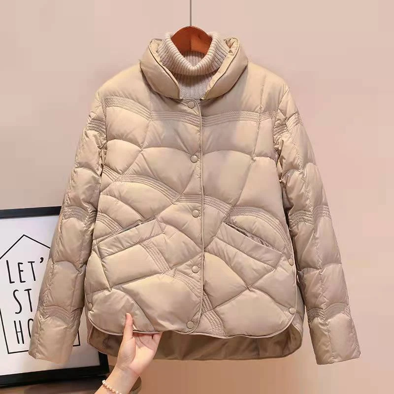 23新款羽绒服轻薄羽绒棉服女短款2022年秋冬季新款时尚小个