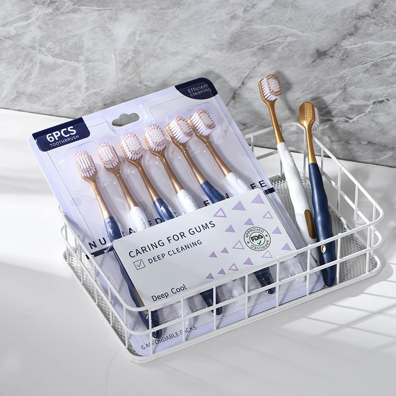 （买一发六）山姆同款牙刷高级软毛牙刷成人家用宽头护龈牙刷超软