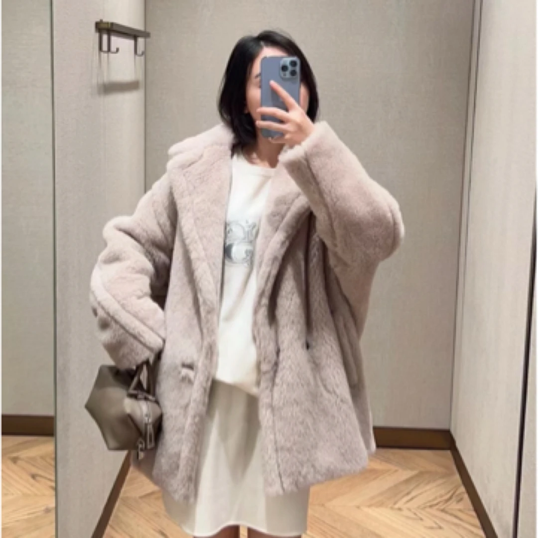 全新未使用  Max Mara 新款中长款泰迪大衣