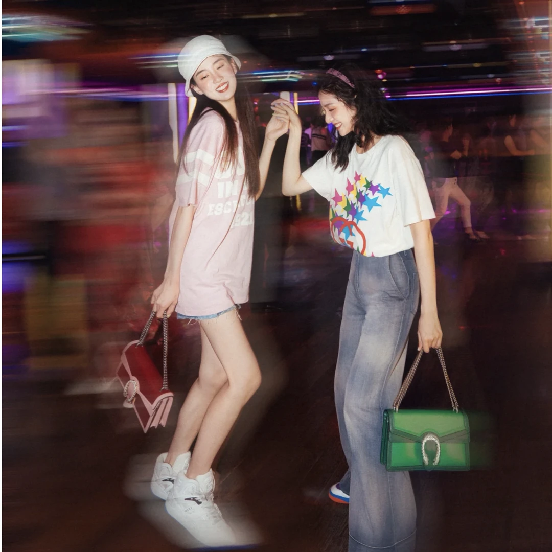全新未使用 GUCCI/古驰  GUCCI/古驰 GUCCI 白色闪电星星短袖
