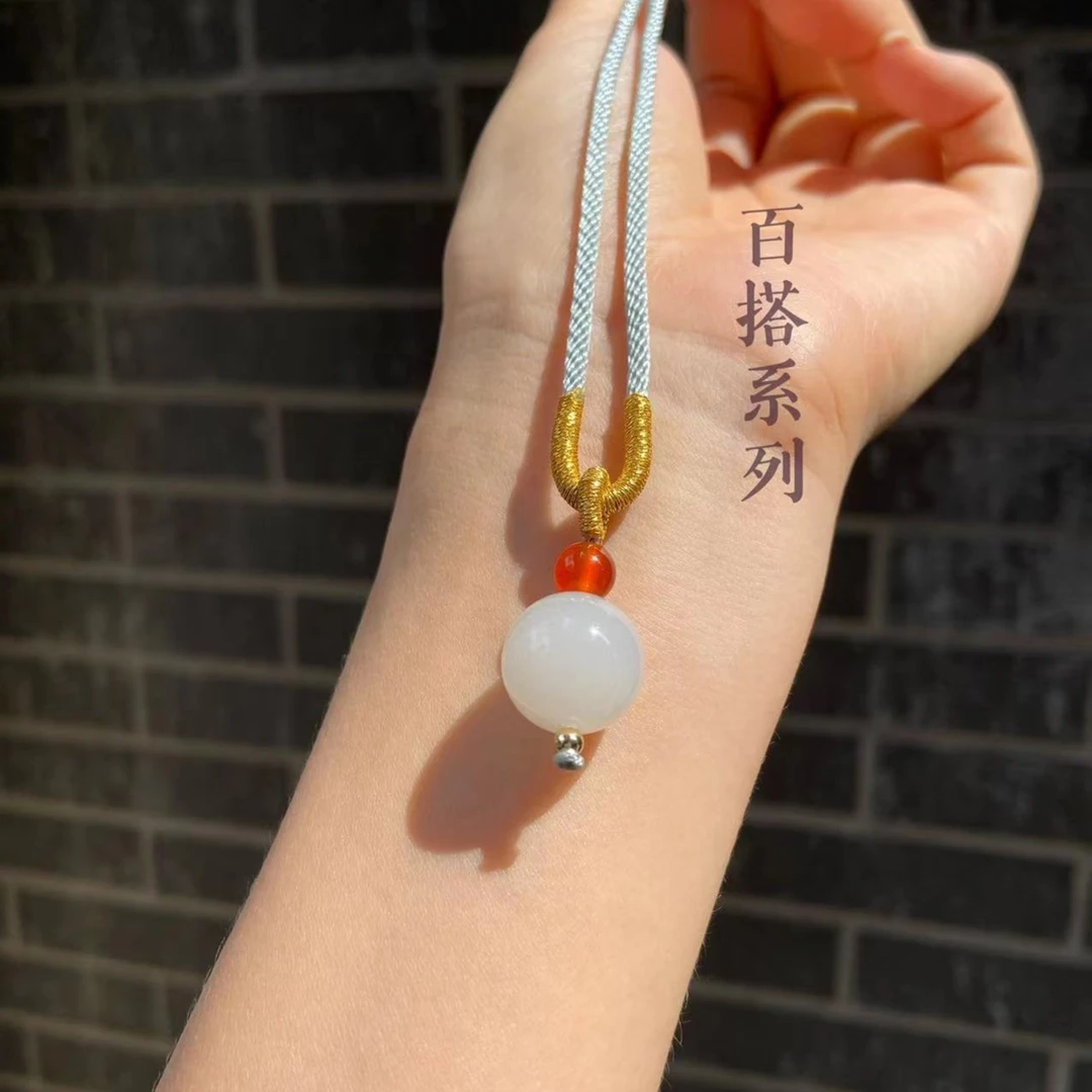 【星辰大海】和田玉珠子新中式轻奢风大女王女款吊坠简约大方百搭