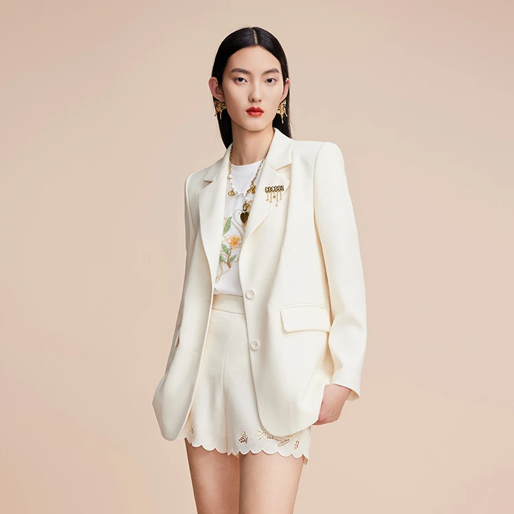 COCOON/可可尼精致胸针西装外套23308AF073055014