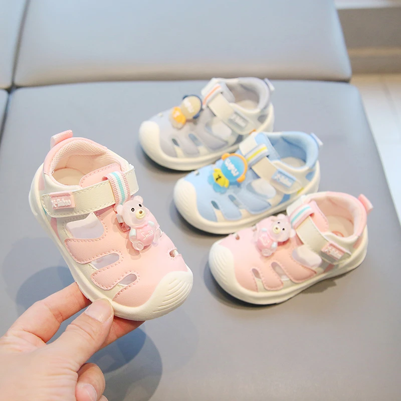 夏天儿童凉鞋机能鞋防滑软底婴幼儿1-3岁小童鞋子学步鞋包头