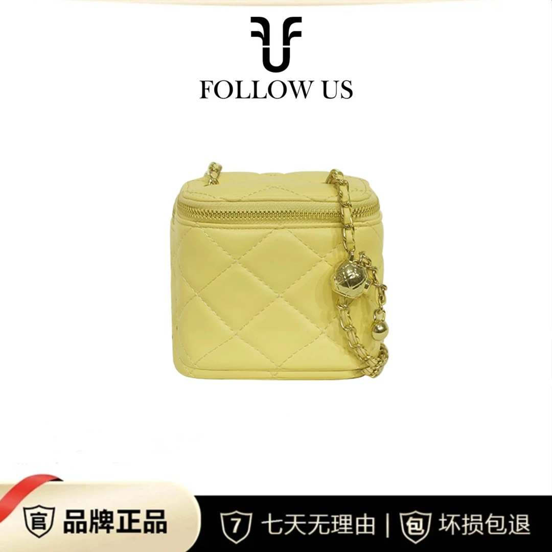 高级感菱格链条女包2023秋冬新款潮流时尚质感小众单肩斜挎口红包