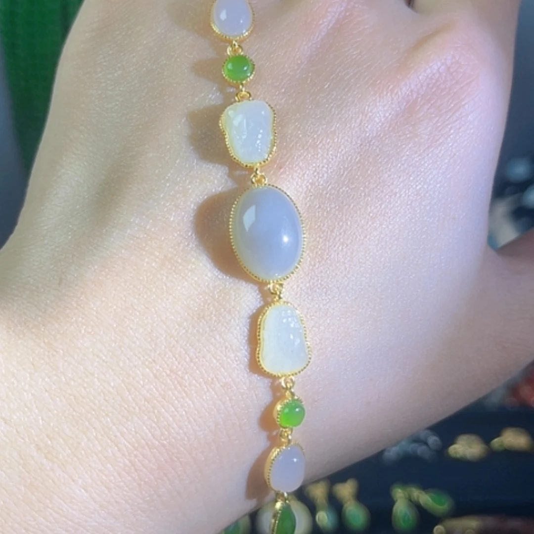 【闪购商品】和田玉颈饰银S925镶嵌