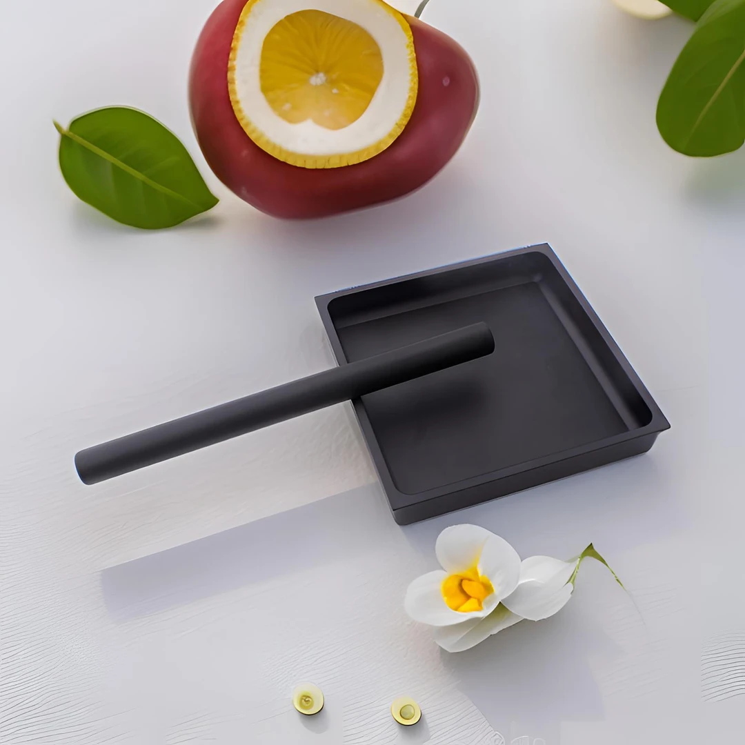 定制嵌入式正方形白色大衣柜门把手隐藏式现代简约橱柜把手2024b