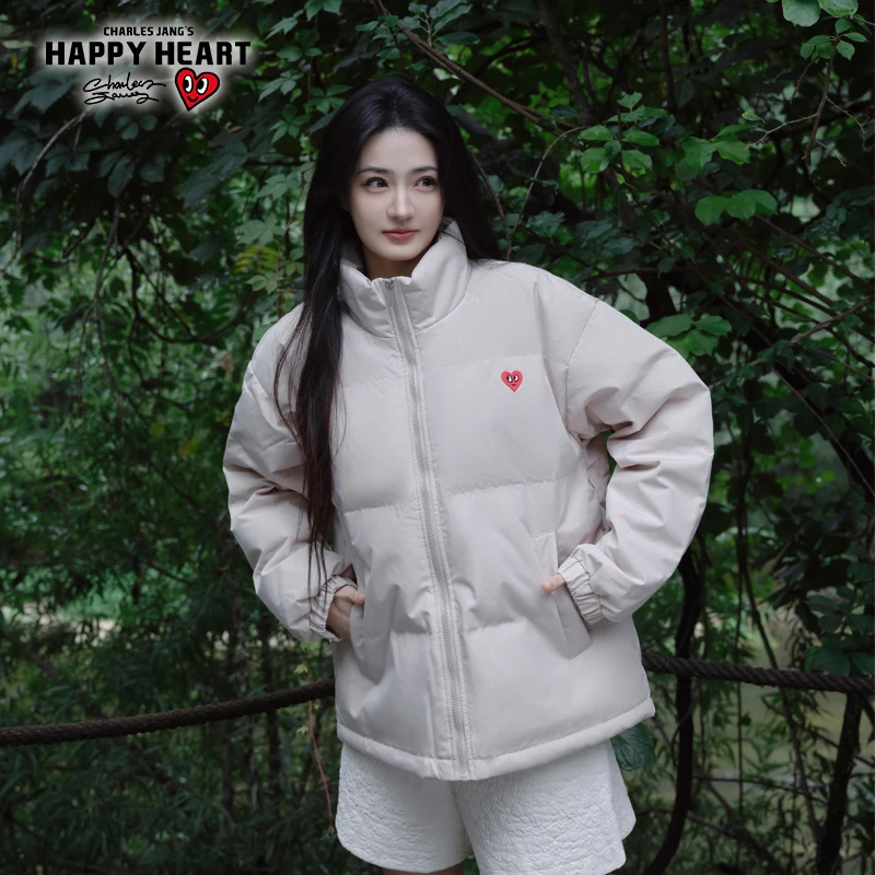 【徐璐同款】查尔斯桃心 小爱心棉服YKK拉链面包服秋冬保暖-官方