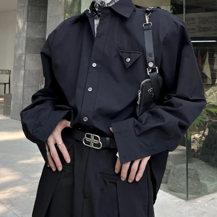 网红ins百搭复古腰带男2023新款女士牛仔裤带高级感工装皮带通用