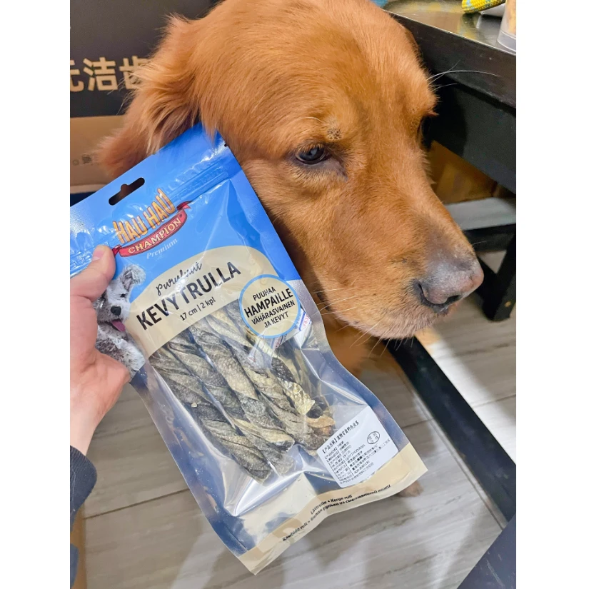 【年年家】外贸级酥脆鱼皮条狗狗磨牙解馋零食美毛护肤呵护关节