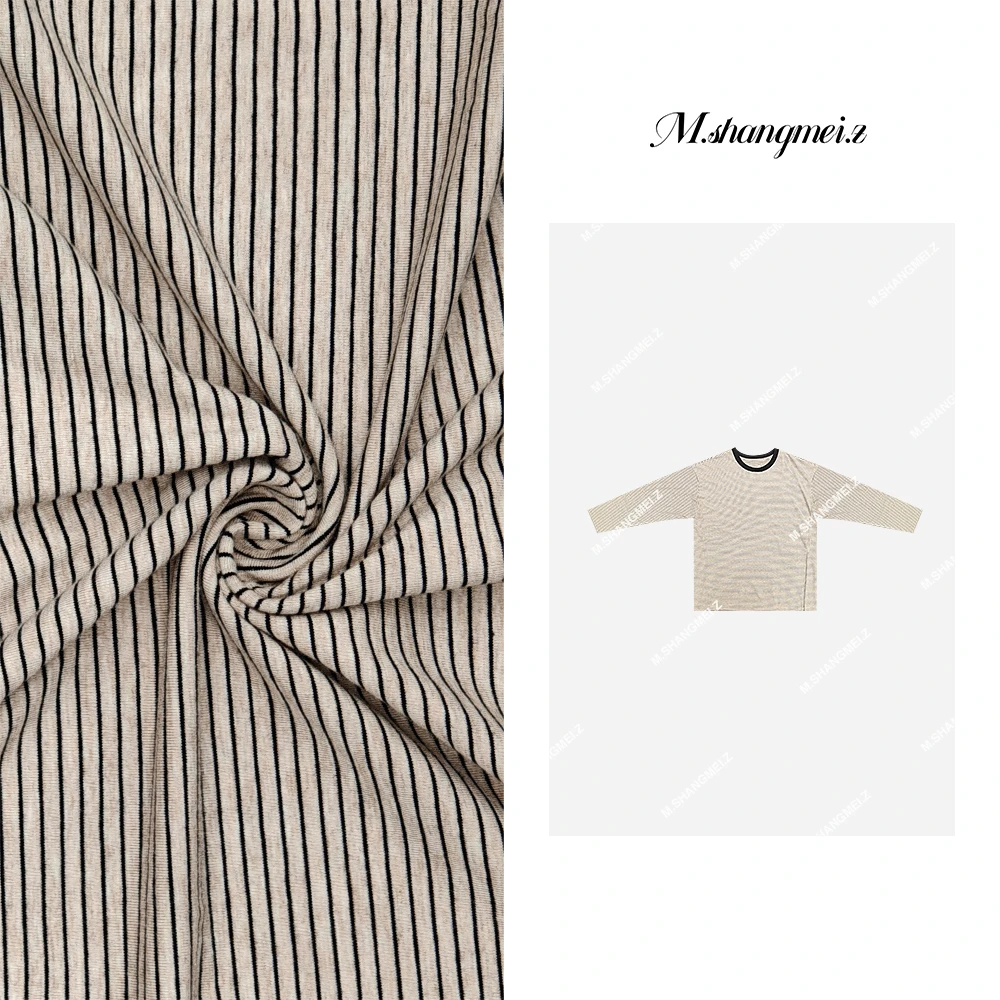 M.SHANGMEI.Z/沐熙美大哥气质百搭显瘦宽松条纹上衣X090809