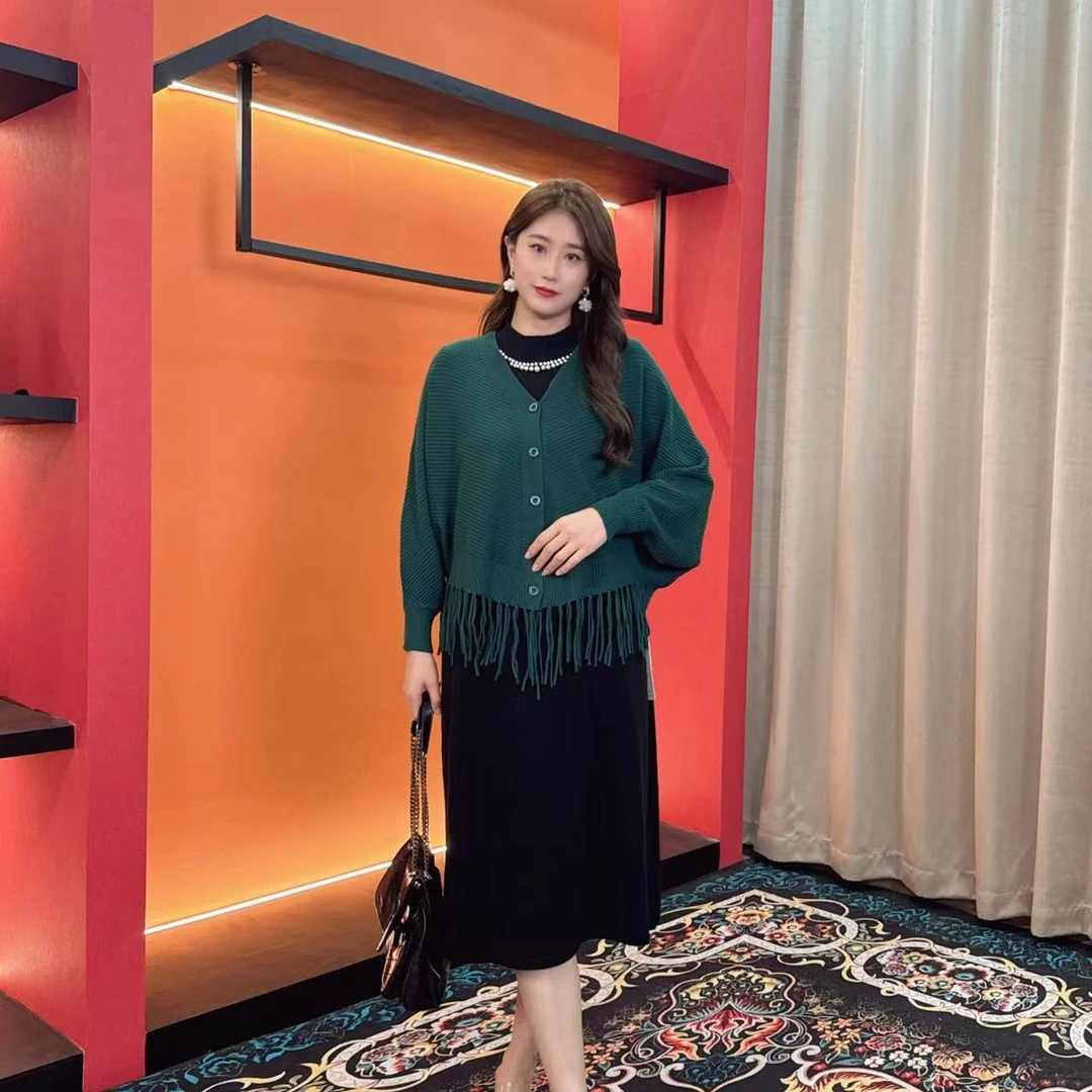 588多金大码气质减龄秋冬季女装设计感外套