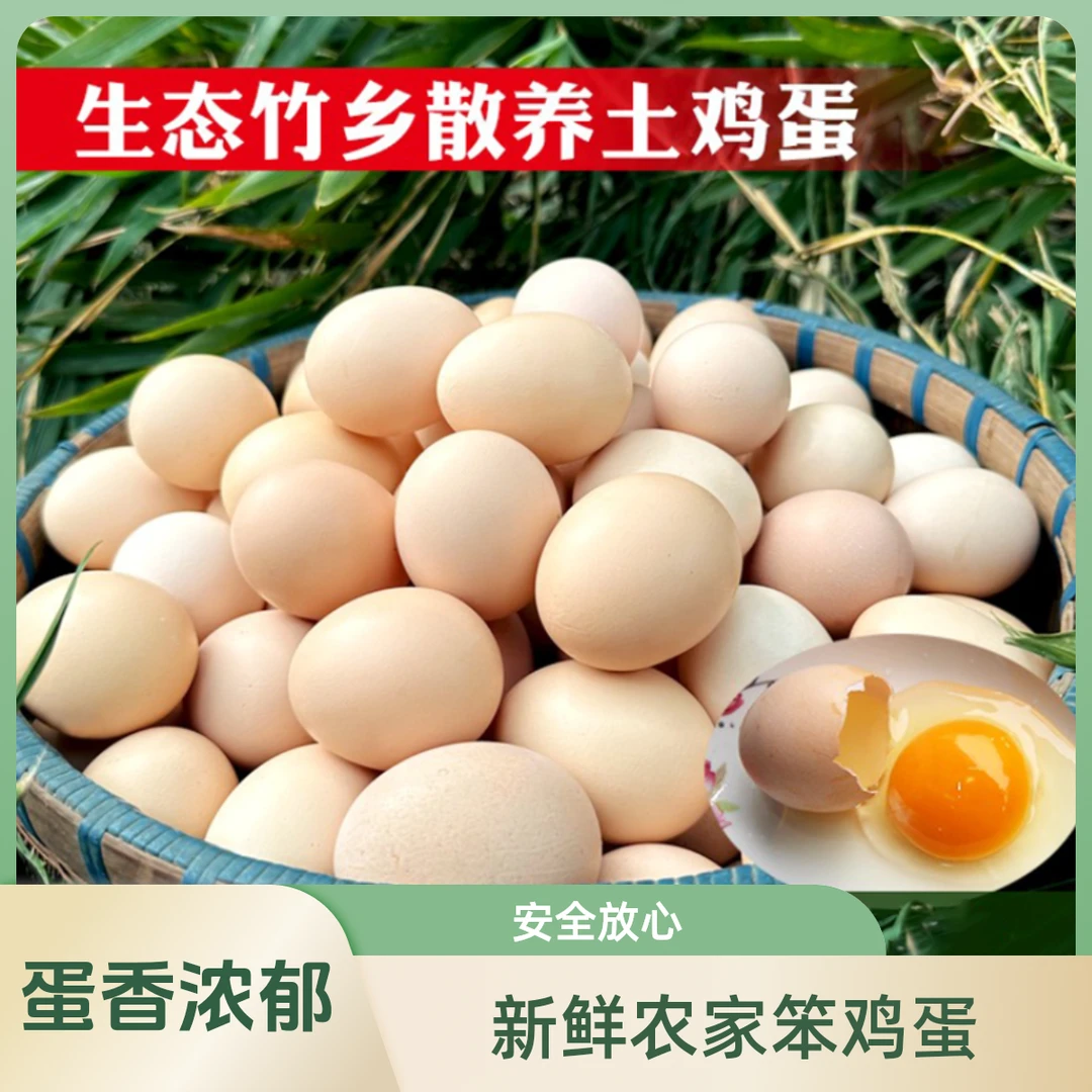 凤源祥新鲜散养土鸡蛋正宗农家土鸡蛋50枚整箱无抗鸡蛋生鸡蛋