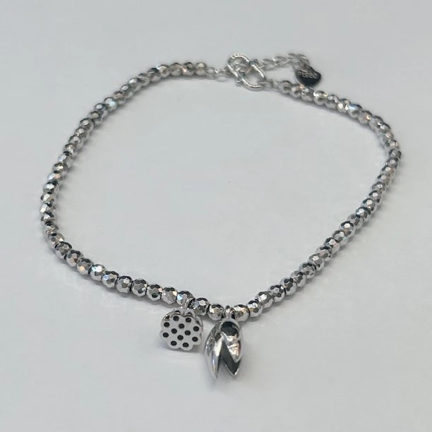 铂金两世欢莲蓬镭射珠手链时尚复古珠珠光珠素款手工气质百搭轻奢