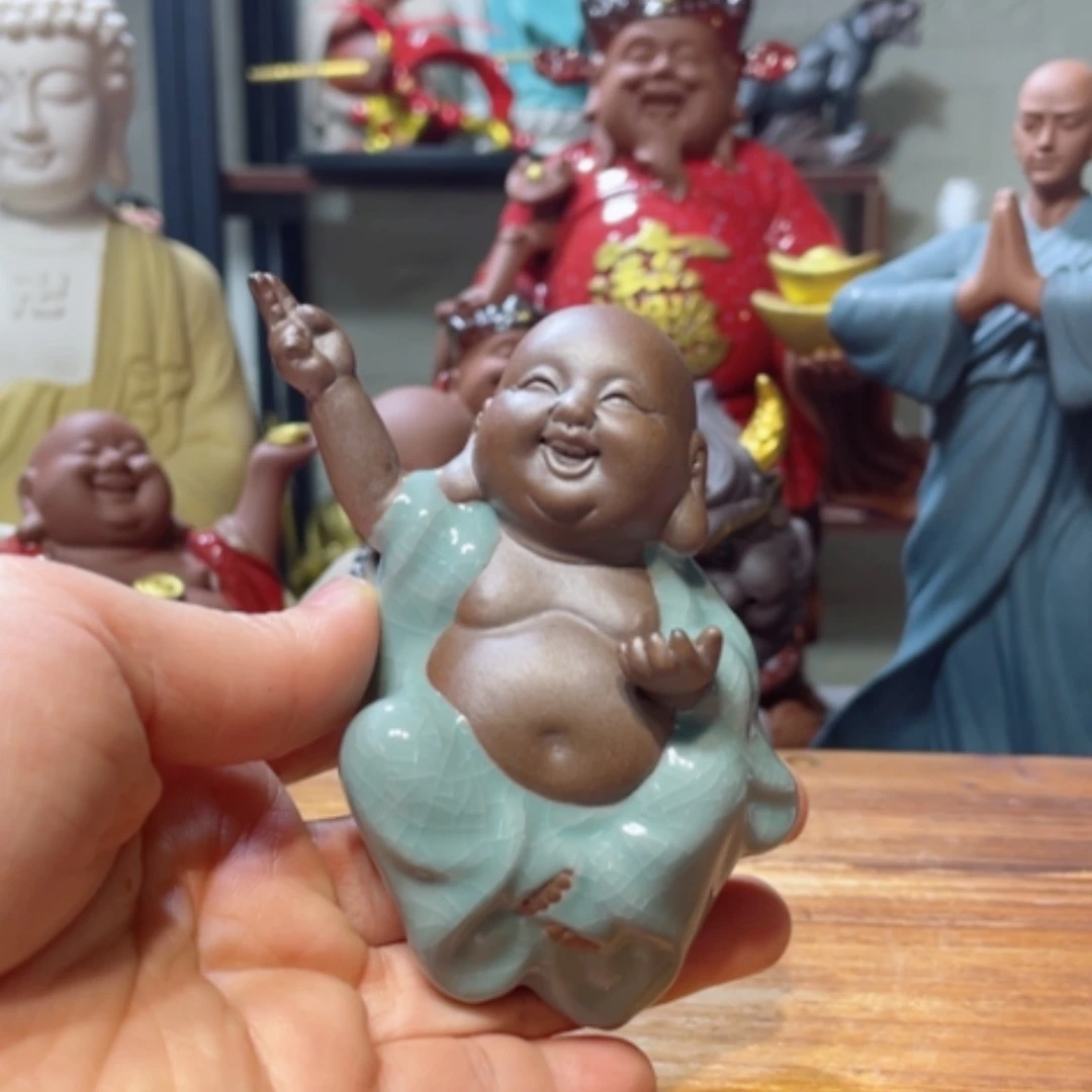 【闪购商品】紫砂人物亚***?