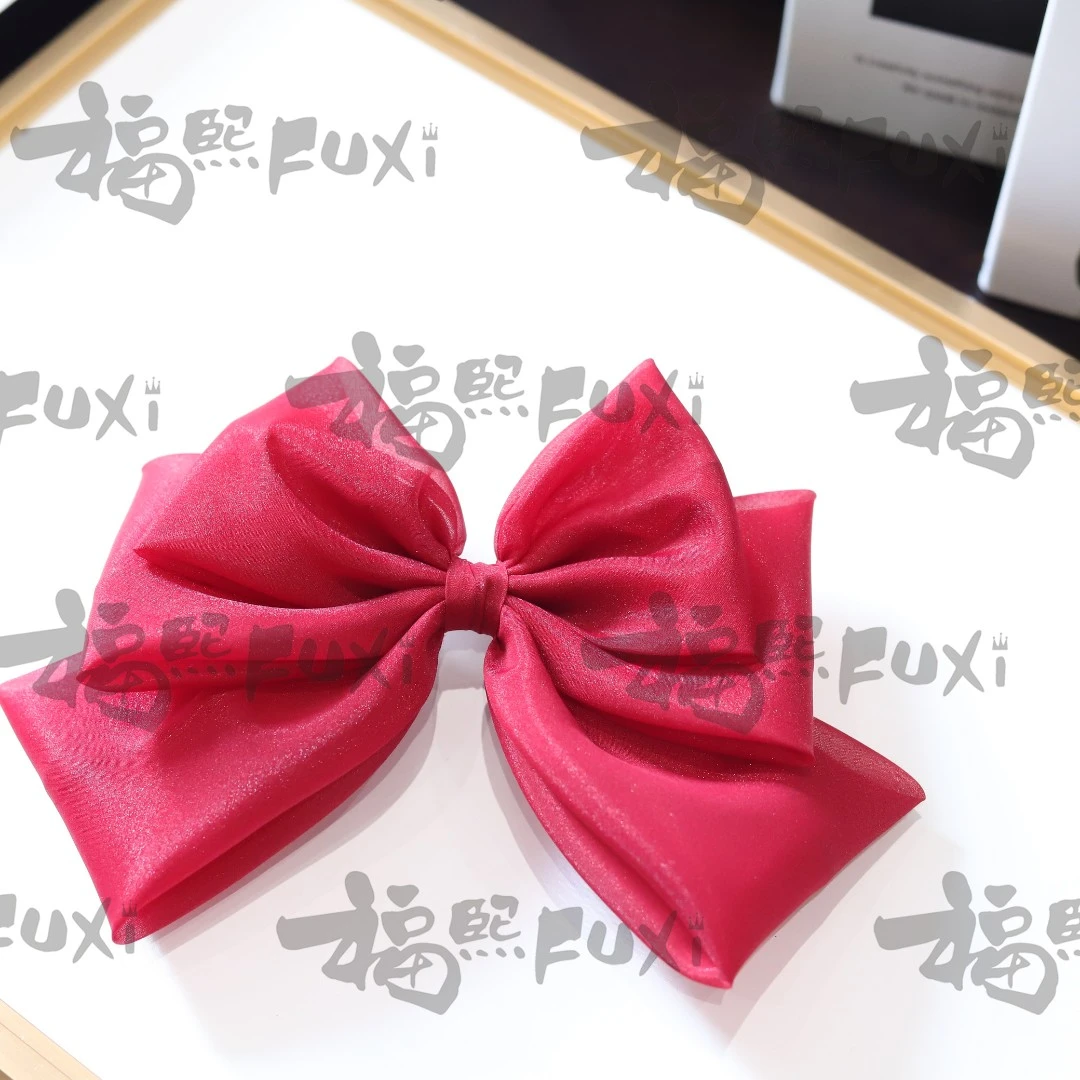 FUXI/福熙 非金属布艺发饰 992红色气质手工甜美日韩设计轻奢发饰