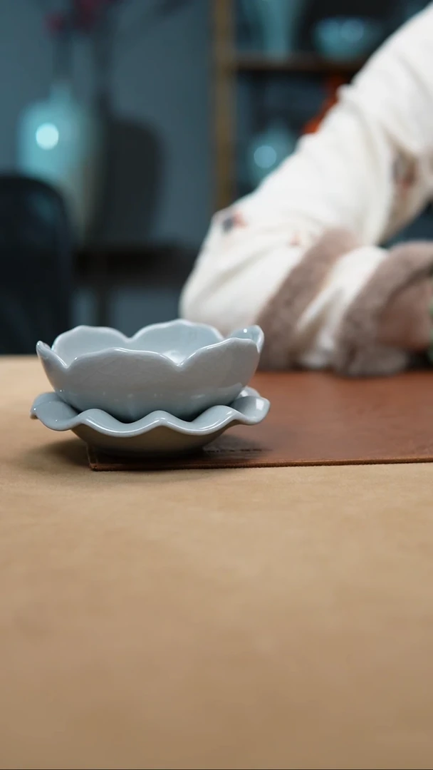 【闪购商品】汝瓷月白莲花茶漏