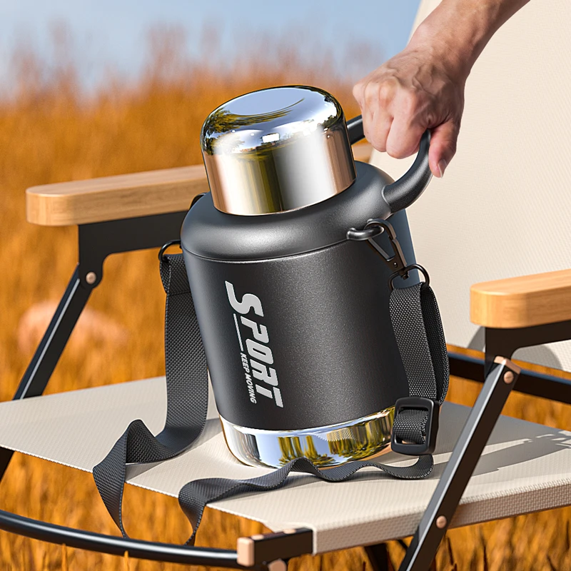 南极人户外保温壶大容量吨吨桶保温杯带滤网车载瓶316不锈钢水杯