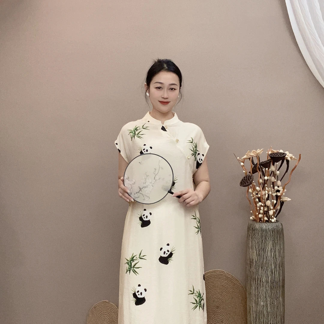 【与喆原创YZ-24-883款】常熟新中式夏季无袖连衣裙百搭复古裙子