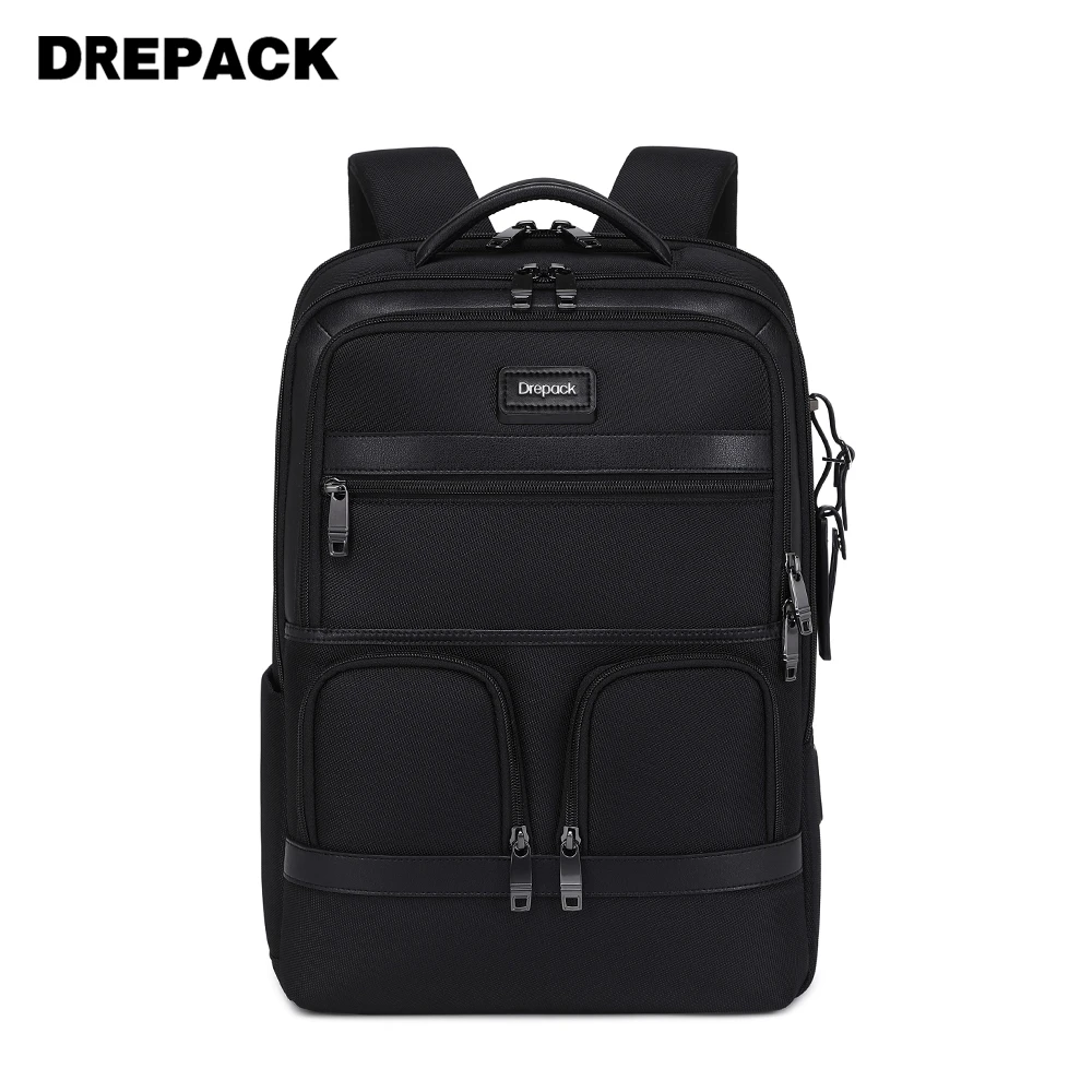 【2024新款现货】男士高品质休闲防泼水双肩背包17寸大容量成人书包