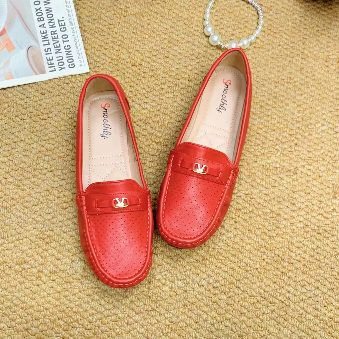 ZK120春夏新款豆豆鞋软底百搭单鞋一脚蹬透气防滑时尚女鞋