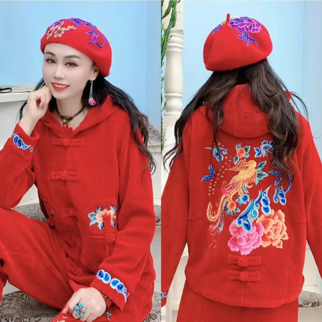 （衣长57）雪尼尔盘扣外套短外套861