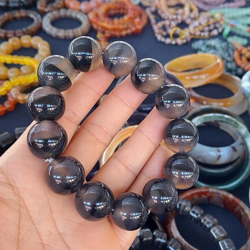【闪购商品】玛瑙/玉髓手串未镶嵌小*