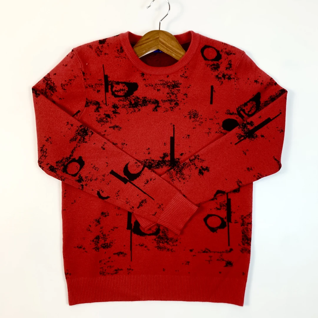 AELT90141621男士春秋圆领针织衫时尚休闲百搭针织长袖打底毛衣