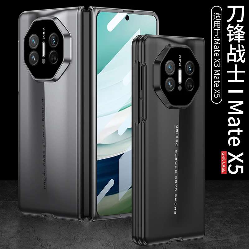 适用于华为MateX5手机壳壳膜一体刀锋战士设计磨砂超薄X3鹰眼镜头