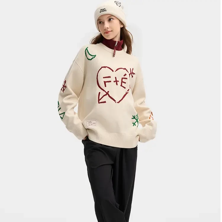 Fila/斐乐【ET联名潮流编织衫】新款时尚男女同款时尚F11U516401F