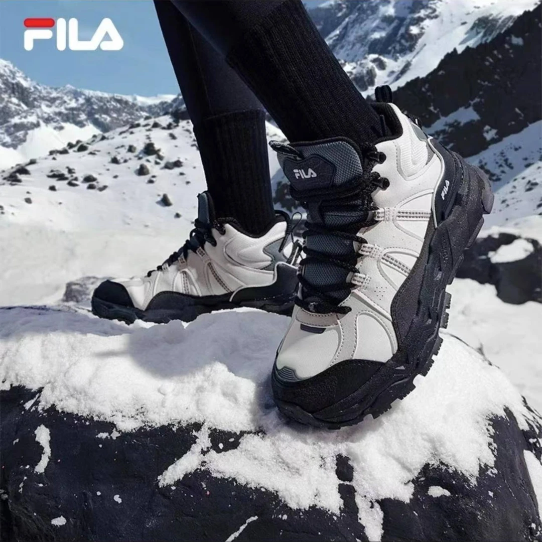 Fila/斐乐女鞋【冬季加绒满天星】中帮保暖增高老爹鞋F12W342125F