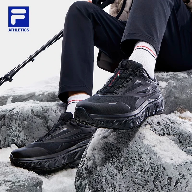 FILA斐乐男【探险家BOA】舒适 缓震 百搭户外运动跑步鞋A12M341201F