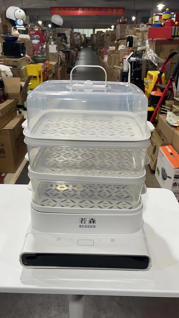 【品牌清仓】22L蒸锅家用小型多功能三层大容量可视蒸笼工厂