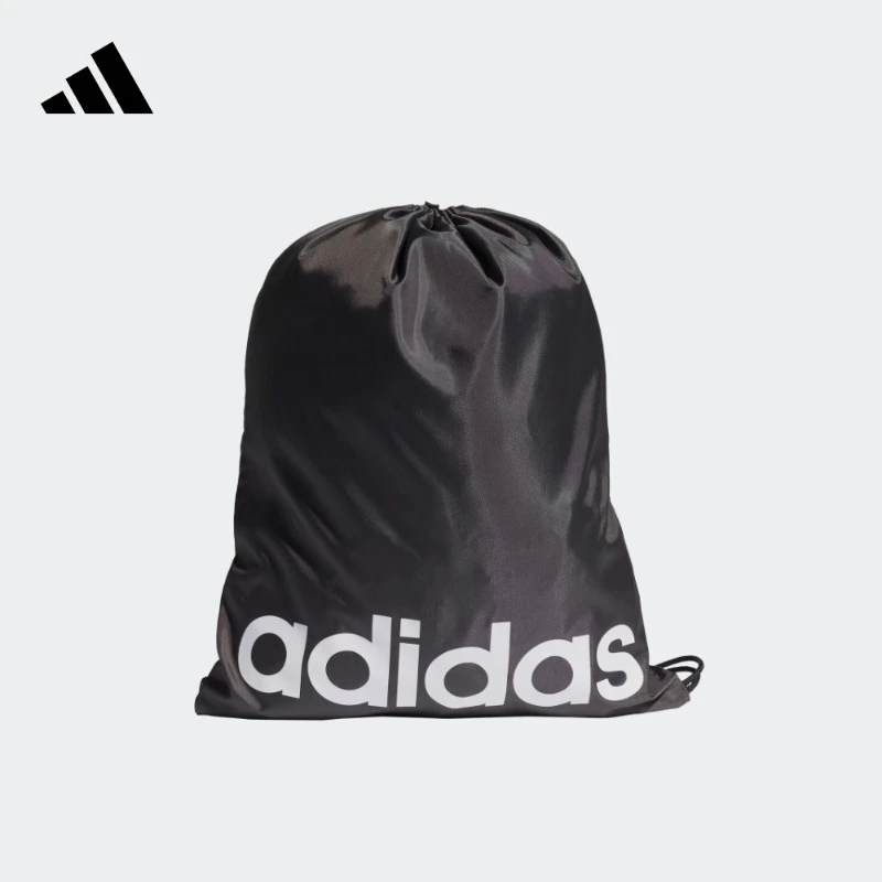 阿迪达斯男女款舒适运动健身抽绳包LINEAR GYMSACK GN1923