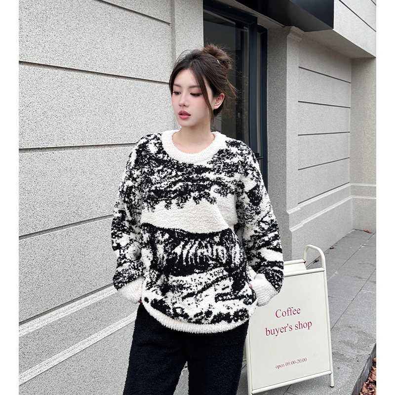 莫里伊【黑色丛林野兽】小众时尚设计休闲舒适可外穿保暖睡衣家居服