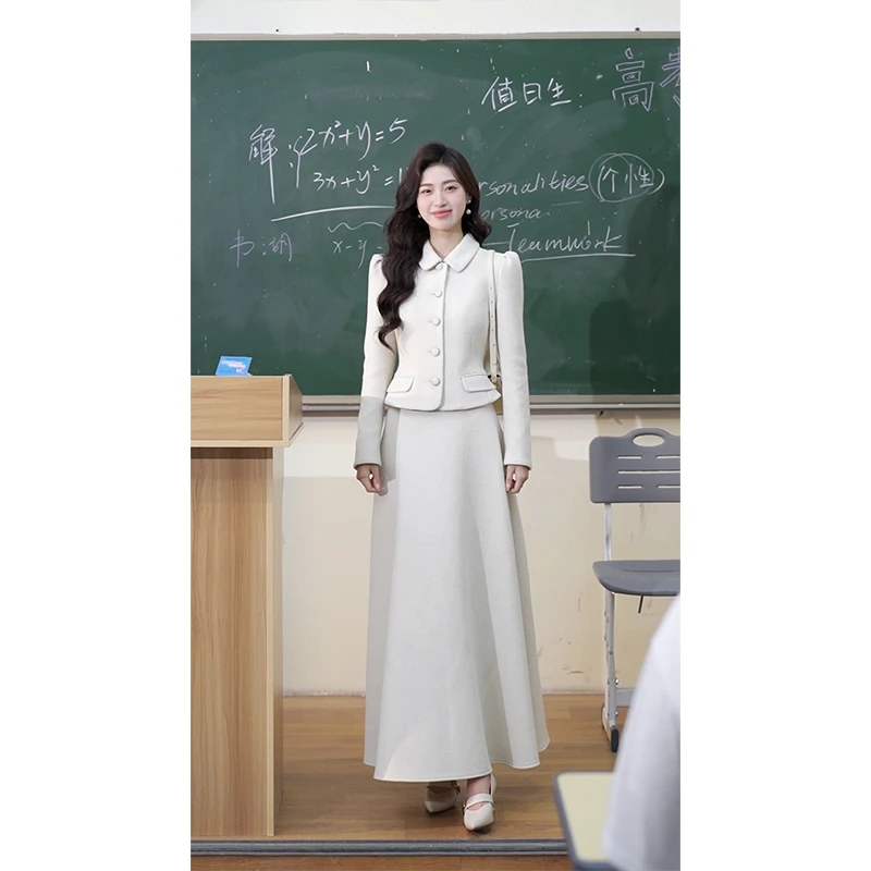 【二小姐】设计款秋冬名媛轻奢时尚小香套装ZX024222