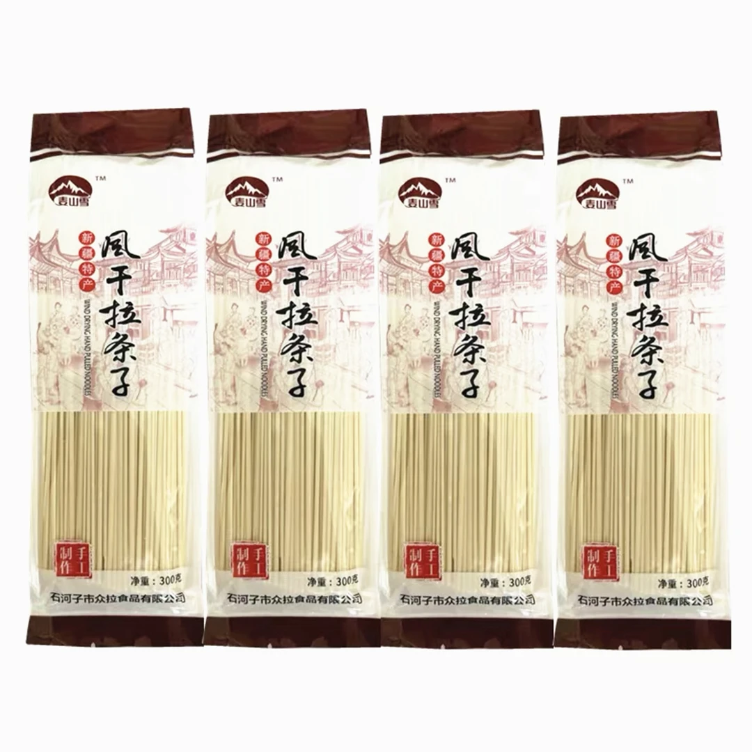新疆手工风干拉条子 拌面炒面汤面家用 300g袋装 麦山雪 拉条子